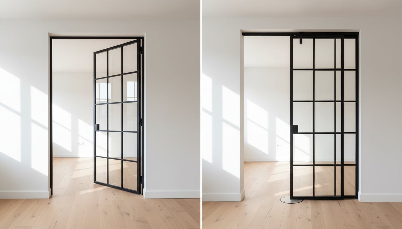 Vergleich Pivot-Tür und Drehtür