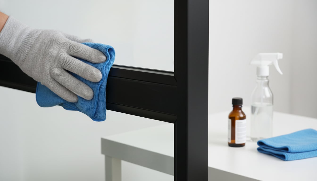 Pflege einer Stahl-Lofttür