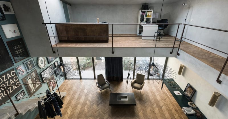 Goldsmith Workshop in Rom mit OttoStumm FerroFinestra W50 TB Stahlfenstern