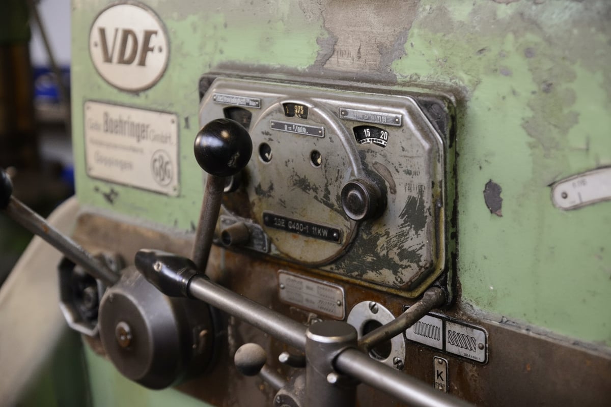 VDF Boehringer Drehbank – seit der Gründung 1969 in der Werkstatt der Metallmanufaktur